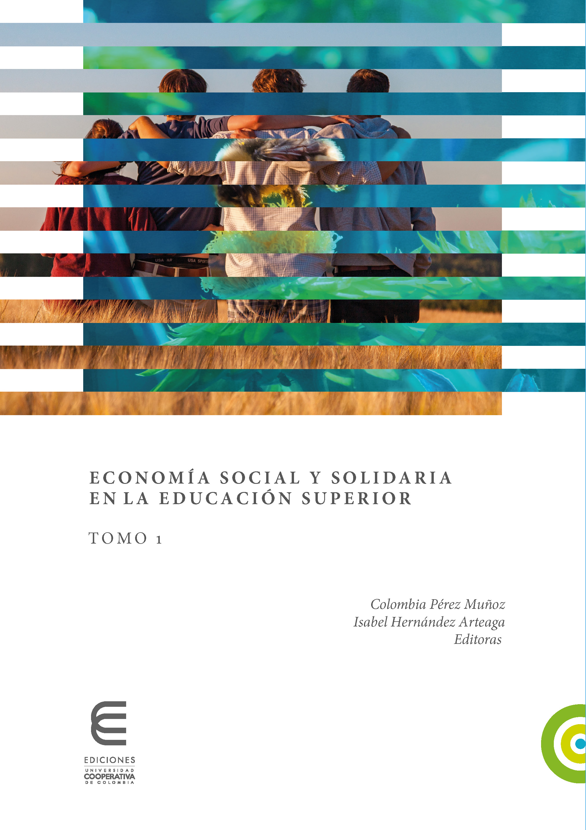 Portada del primer tomo de la colección Economía social y solidaria en la educación superior